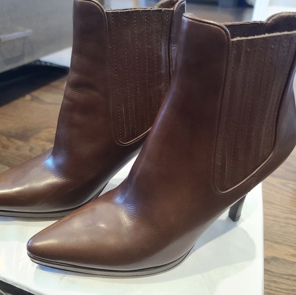 Cole Haan Brown Leather Booties